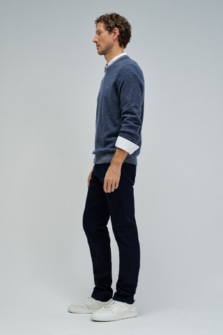 Pull en laine - Bleu foncé