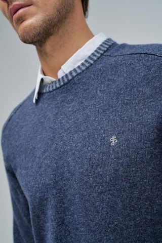 Pull en laine - Bleu foncé