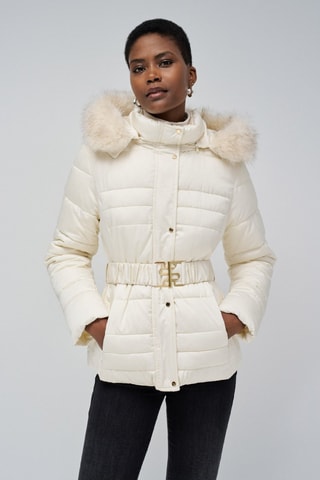 Doudoune à capuche - Beige