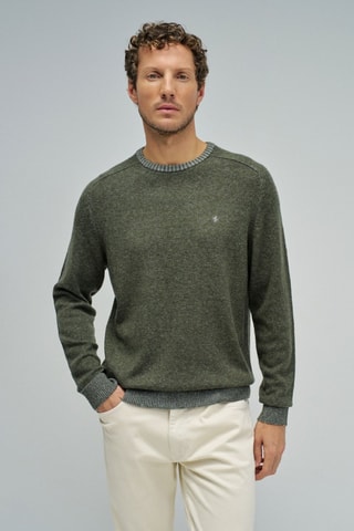 Pull en laine - Vert foncé