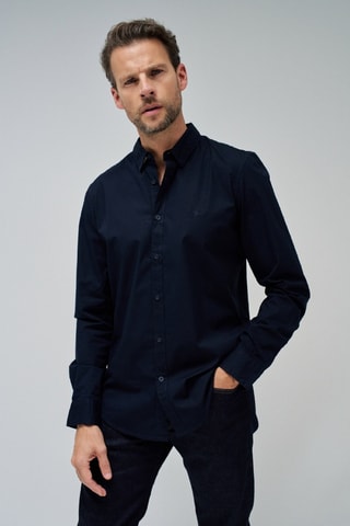 Chemise slim - Bleu foncé
