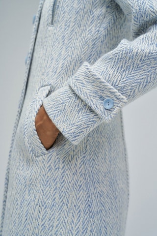 Manteau slim en laine - Bleu clair
