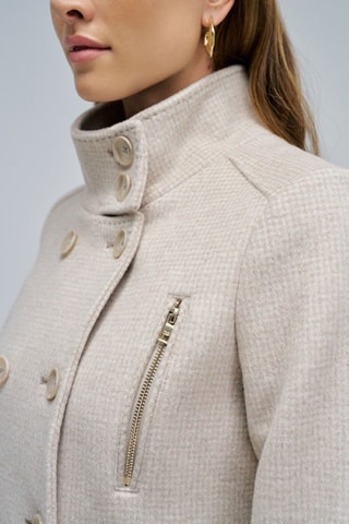 Manteau slim en laine - Beige