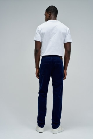 Jogger en velours - Bleu