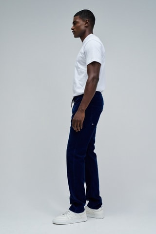 Jogger en velours - Bleu