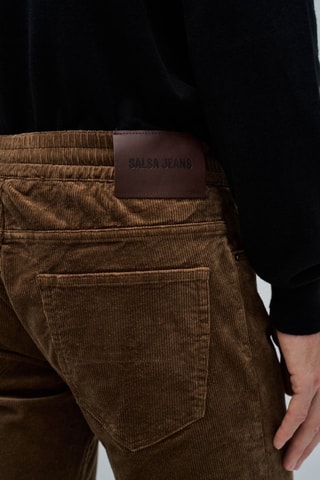Jogger en velours - Marron