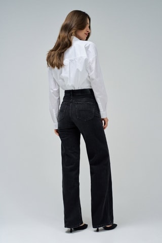 Jean wide legs taille haute - Noir
