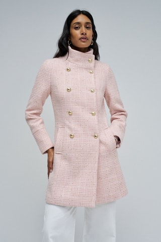 Manteau en laine  - Rose