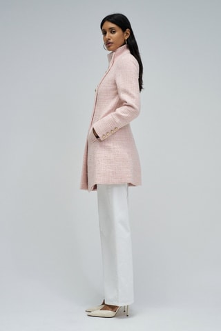 Manteau en laine  - Rose