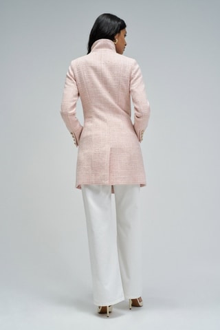 Manteau en laine  - Rose