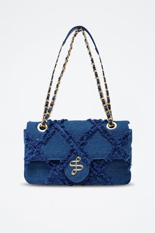 Sac bandoulière en jean - Bleu