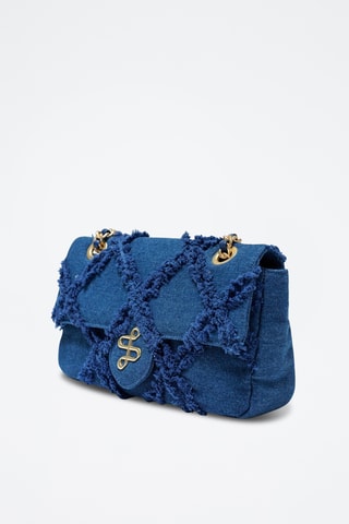 Sac bandoulière en jean - Bleu