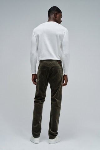 Jogger en velours - Vert foncé