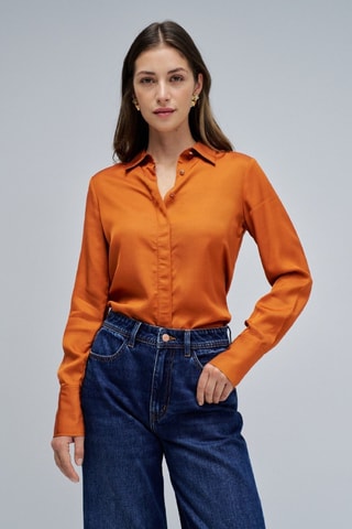 Chemisier regular - Orange