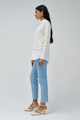 Pull 2-en-1 - Écru