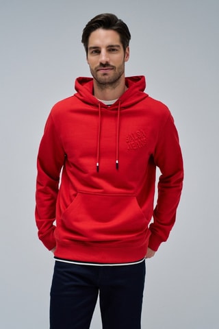 Sweat à capuche - Rouge