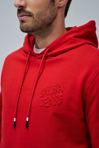 Sweat à capuche - Rouge