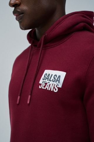 Sweat à capuche - Rouge