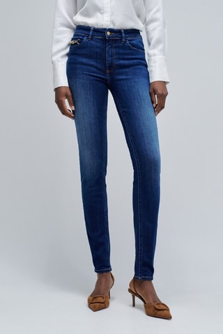 Jean skinny push-up - Bleu