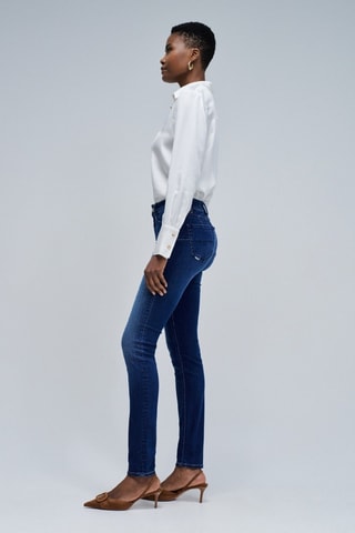 Jean skinny push-up - Bleu