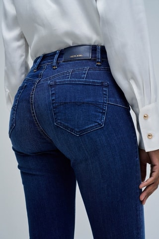 Jean skinny push-up - Bleu