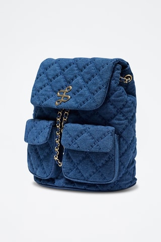 Sac à dos en jean - Bleu