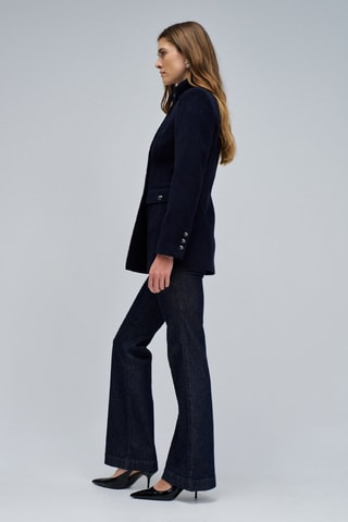 Manteau en laine - Bleu foncé