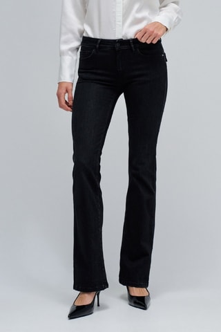 Jean bootcut push-up - Noir