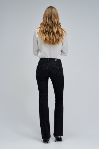 Jean bootcut push-up - Noir