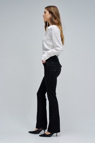 Jean bootcut push-up - Noir