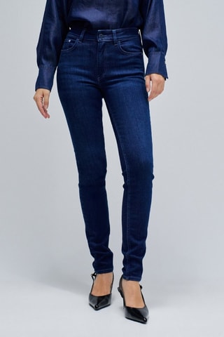 Jean skinny push-up - Bleu