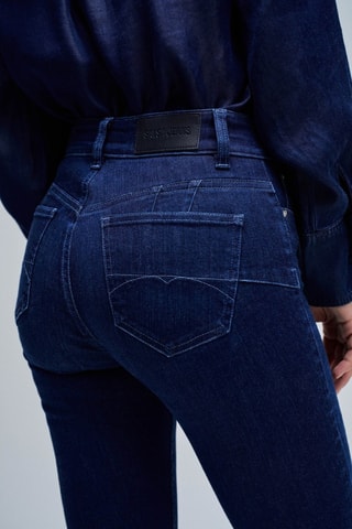 Jean skinny push-up - Bleu