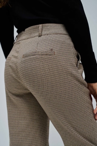 Chino slim taille haute - Marron