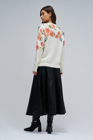 Pull en laine et mohair - Écru
