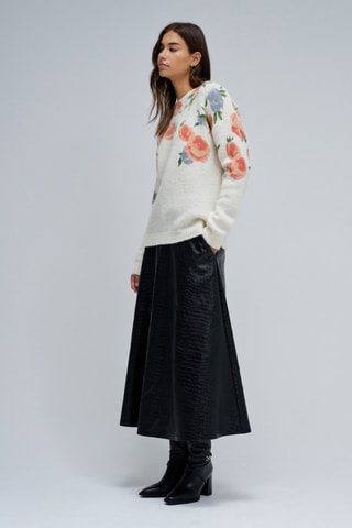 Pull en laine et mohair - Écru