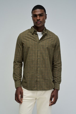 Chemise regular - Vert foncé