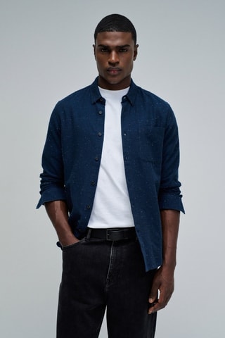 Chemise slim - Bleu foncé