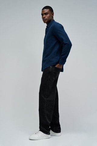 Chemise slim - Bleu foncé