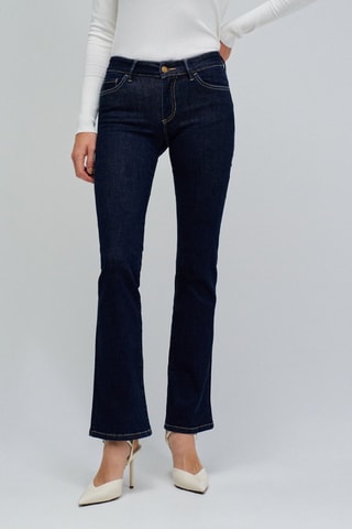 Jean bootcut push-up - Bleu