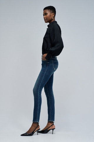 Jean skinny push-up - Bleu