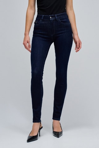 Jean skinny push-up - Bleu foncé