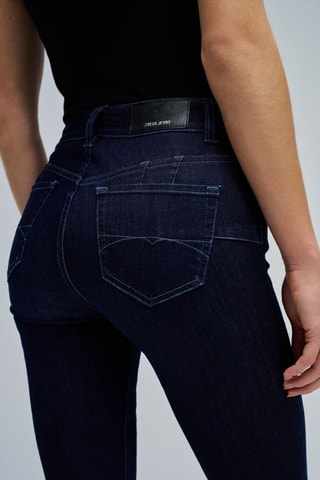 Jean skinny push-up - Bleu foncé
