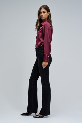 Jean bootcut push-up - Noir