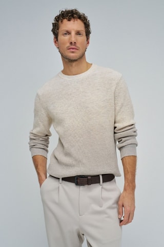 Sweat en laine - Écru