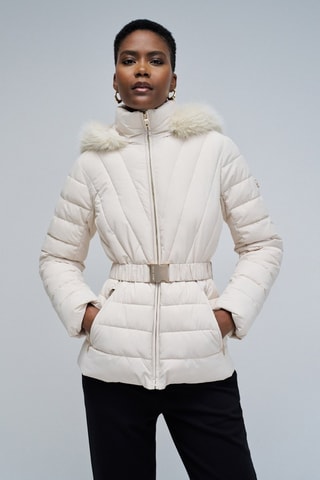 Doudoune à capuche - Beige