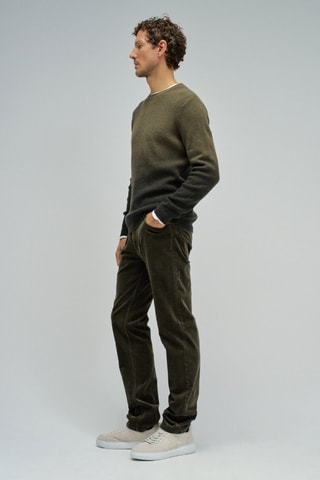 Pull dip and dye en laine - Vert