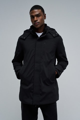 Parka à capuche - Noir