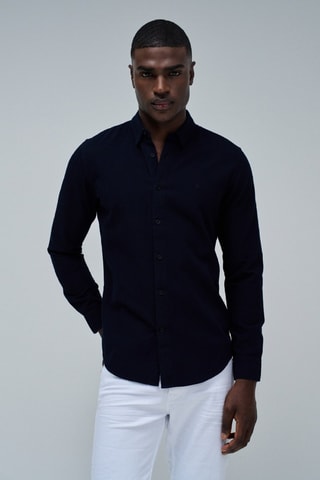 Chemise slim - Bleu foncé