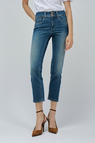 Jean slim 7/8 - Vert