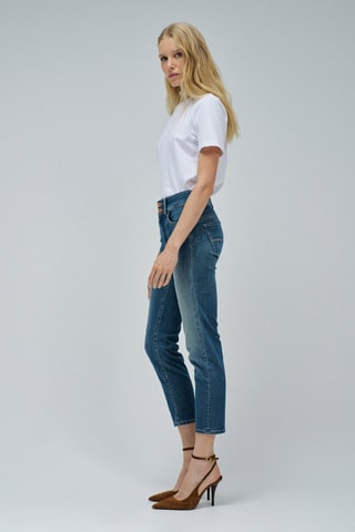 Jean slim 7/8 - Vert